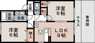 エスポワールKⅢ【1階】の間取り