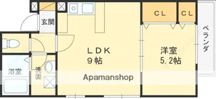 エスポワール瓢箪山【2階】の間取り