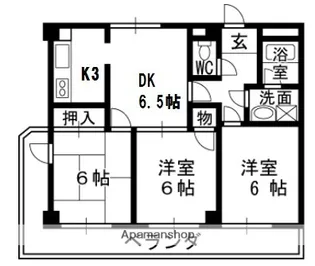 コートスミュー【3階】の間取り