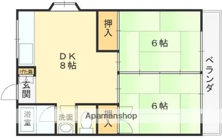コンフォート青山【201号室】の間取り