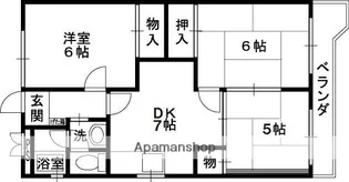 桜ヶ丘レジデンス【105号室】の間取り