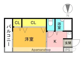 アンフィニィ松ヶ丘【5階】の間取り
