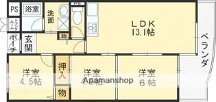 スヴァーネ東山本【103号室】の間取り