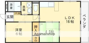 第3コーポ平野【3階】の間取り