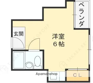 山田ビル【4階】の間取り