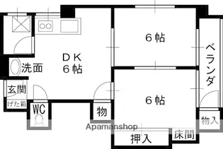 新光マンション【301号室】の間取り