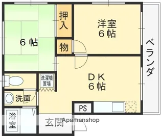 ツイン77【201号室】の間取り
