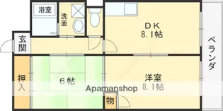 ドゥミール西山本【1階】の間取り