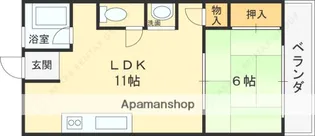ハイツせせらぎ【305号室】の間取り