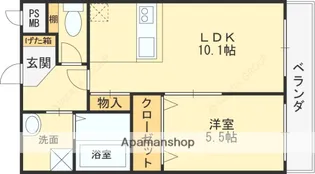 フレンセ【1階】の間取り