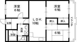 クレール・ド・園田【305号室】の間取り