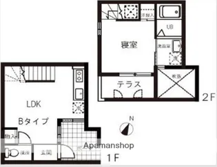 ガルサブランカ【B号室】の間取り