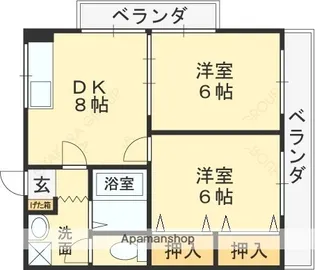 サンパレス八尾【5階】の間取り
