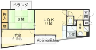 サウスフォート林【301号室】の間取り