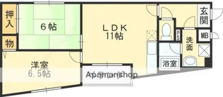 サウスフォート林【2階】の間取り