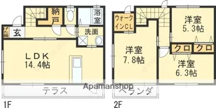 CORDIA(コルディア)【101号室】の間取り
