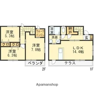 CORDIA(コルディア)【1階】の間取り