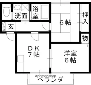ガーデンハイツ【101号室】の間取り