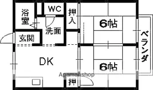 セジュール翠【203号室】の間取り