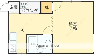 光陽苑【3B号室】の間取り