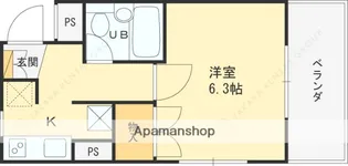 兵庫県西宮市西田町【マンション】の間取り