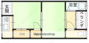 石田文化【202号室】の間取り