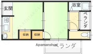 石田文化【206号室】の間取り