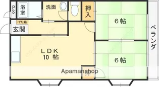 エバーグリーン【4A号室】の間取り