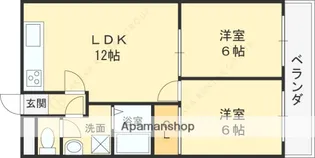 寿緑ヶ丘マンション【3階】の間取り