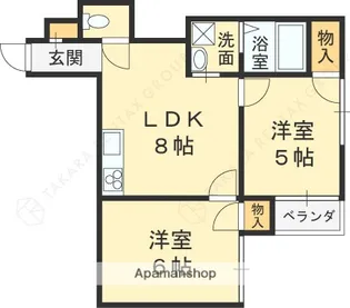 RINON東山本新町【203号室】の間取り