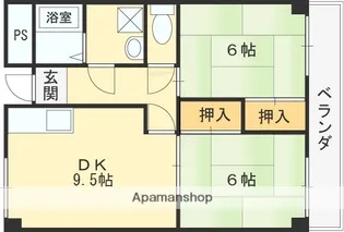 ルネ・アルマーニ【102号室】の間取り