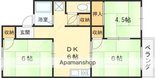 ハイツ浅野【204号室】の間取り