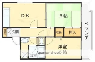 ハイグレード志紀【4階】の間取り