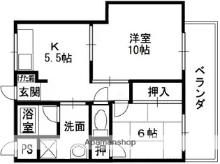 山本マンション【303号室】の間取り