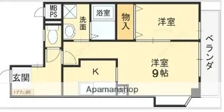 ライオンズマンション八尾第2【204号室】の間取り