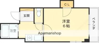 フルールイン古曽部【3階】の間取り