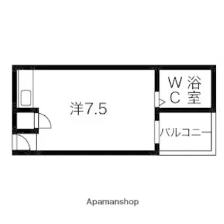 プラザハピネス高安【221号室】の間取り