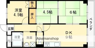 ウエストヒル【401号室】の間取り
