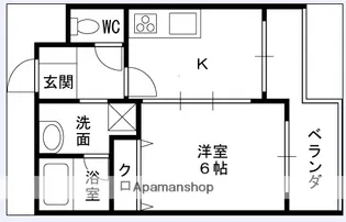 サウスサイド武庫之荘【3階】の間取り