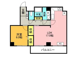 レジェンダリー武庫川【1階】の間取り