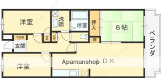 アルベーロ和生【5階】の間取り