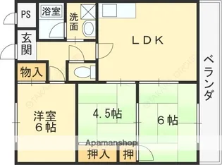 メゾンデトワール【302号室】の間取り