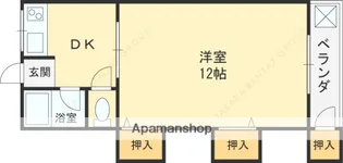 山本コーポ【302号室】の間取り