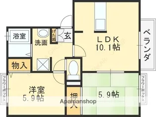 メゾン サン【1階】の間取り