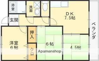 松岡マンションⅡ【2階】の間取り