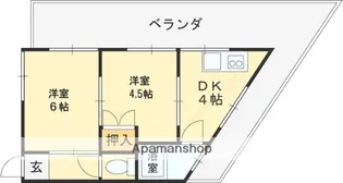 大宝八尾駅前マンション【301号室】の間取り