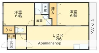 久宝寺西田マンション【1階】の間取り