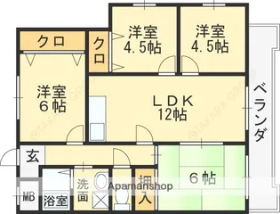 クリーン東久【101号室】の間取り