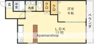 マンション辻田【101号室】の間取り