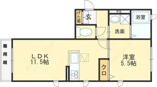 メゾン八尾本町【1階】の間取り